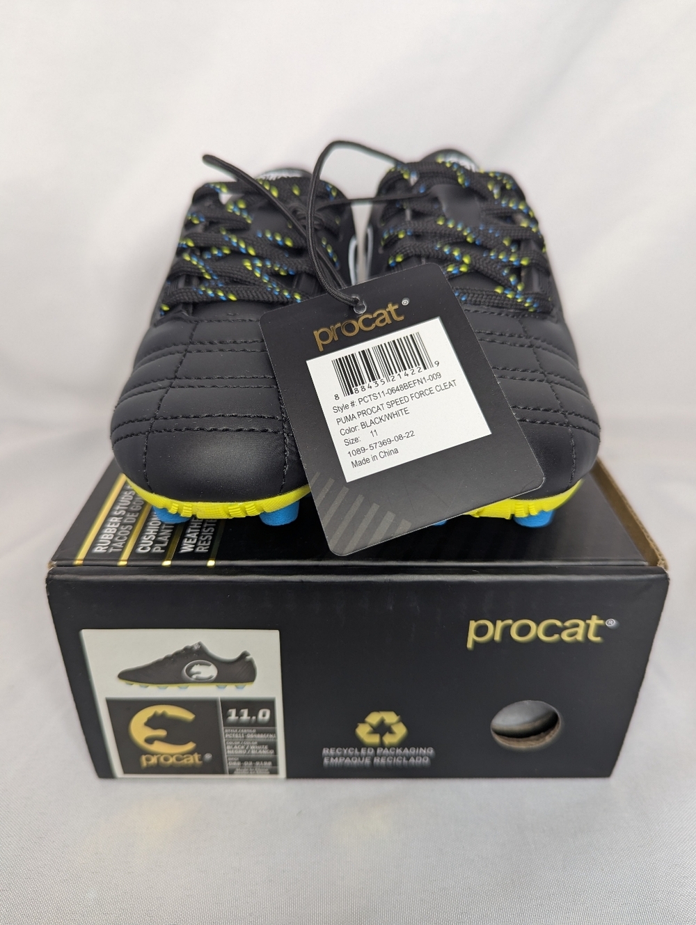 NWT Puma ProCat Speed Force Soccer Cleats Kids Size 11